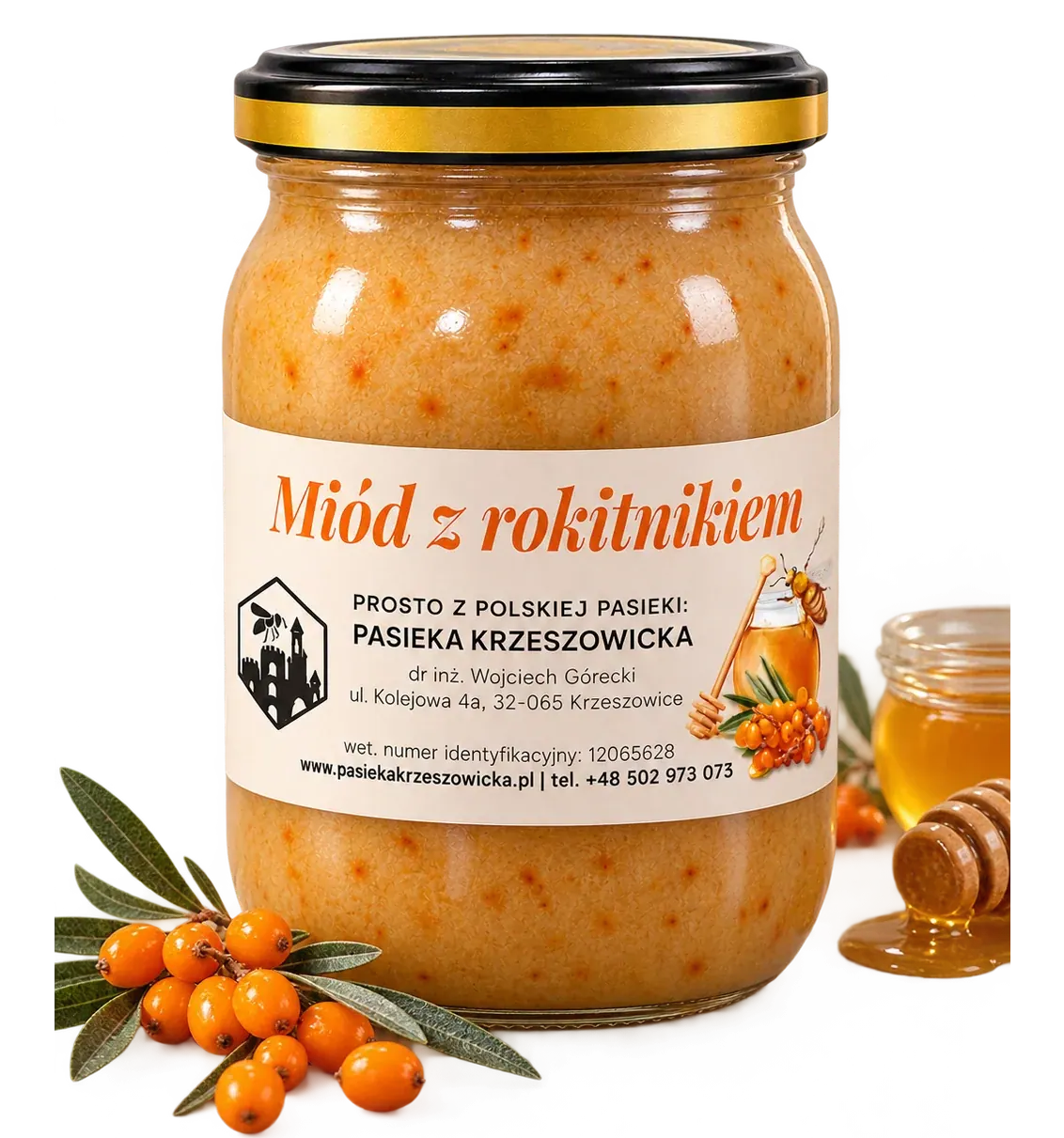Miód z rokitnikiem w aranżacji